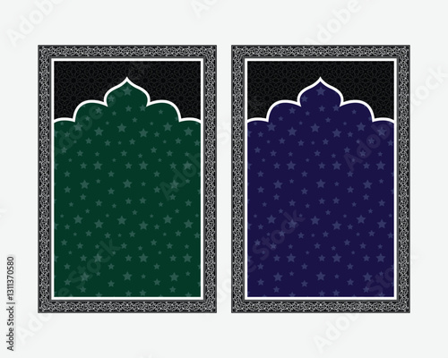 Islamic Prayer Mat Or Prayer Rug Isolated Vector design Illustration
