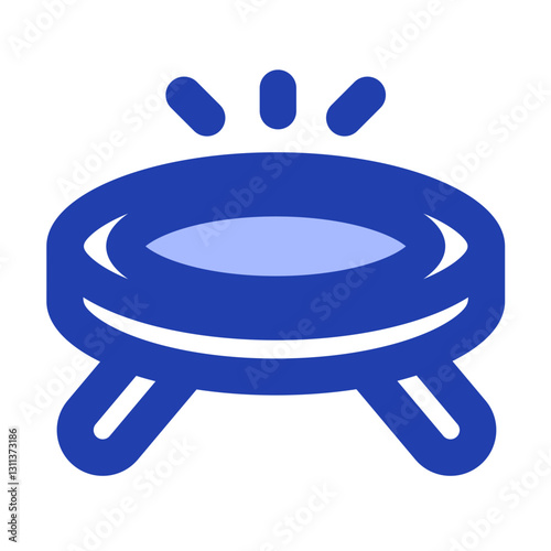 trampoline blue style