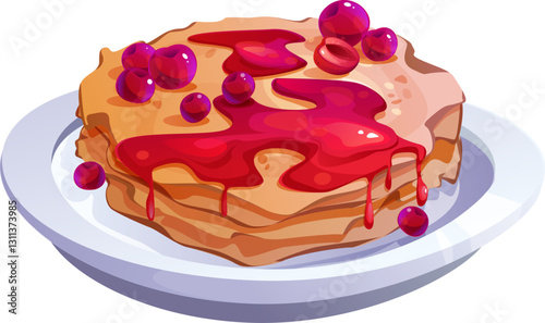 Crepe Pancake Breakfast