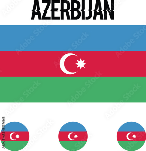 Classic flag Azerbaijan. Official flag Azerbaijan with size proportions and original color. Standard color and size. Independence Day. Banner template. National flag Azerbaijan with coat of arms. Free Download Classic flag Azerbaijan. Official flag Azerbaijan with size proportions and original color. Standard color and size. Independence Day. Banner template. National flag Azerbaijan with coat of arms. - GFXLoad