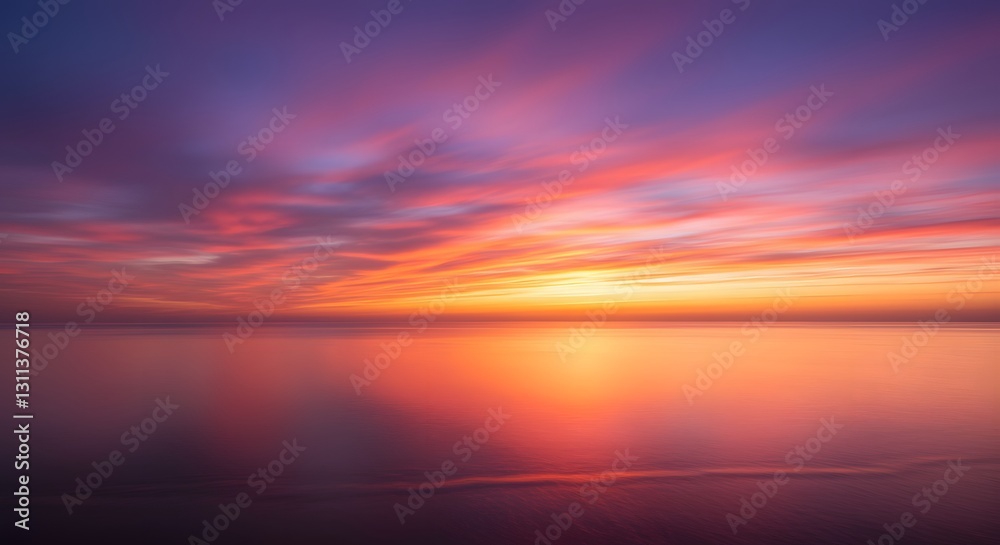 Fototapeta premium sunset over the sea