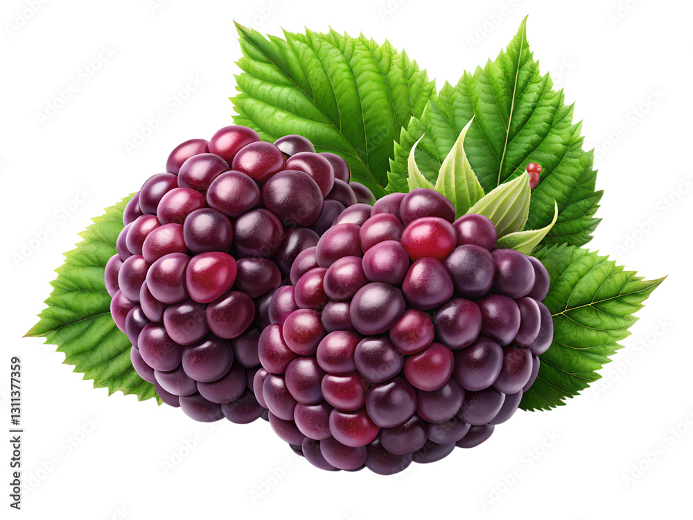 Fototapeta premium boysenberry isolated on transparent background png