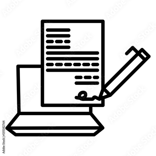 Digital Signature Icon