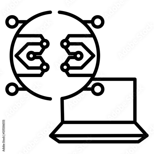 Digital Twin Icon