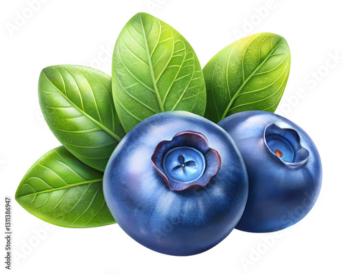blueberry isolated on transparent background png