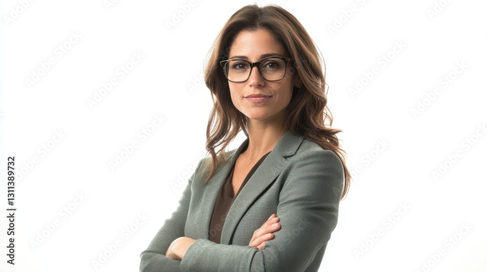 Portrait of a confident brunette businesswoman Portrait of a confident brunette businesswoman