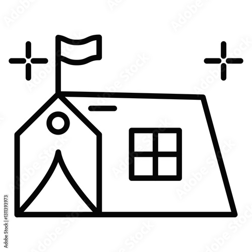 Refugee Camp Icon
