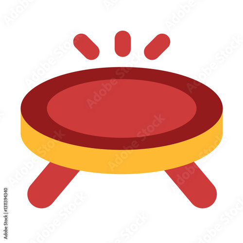 trampoline flat style