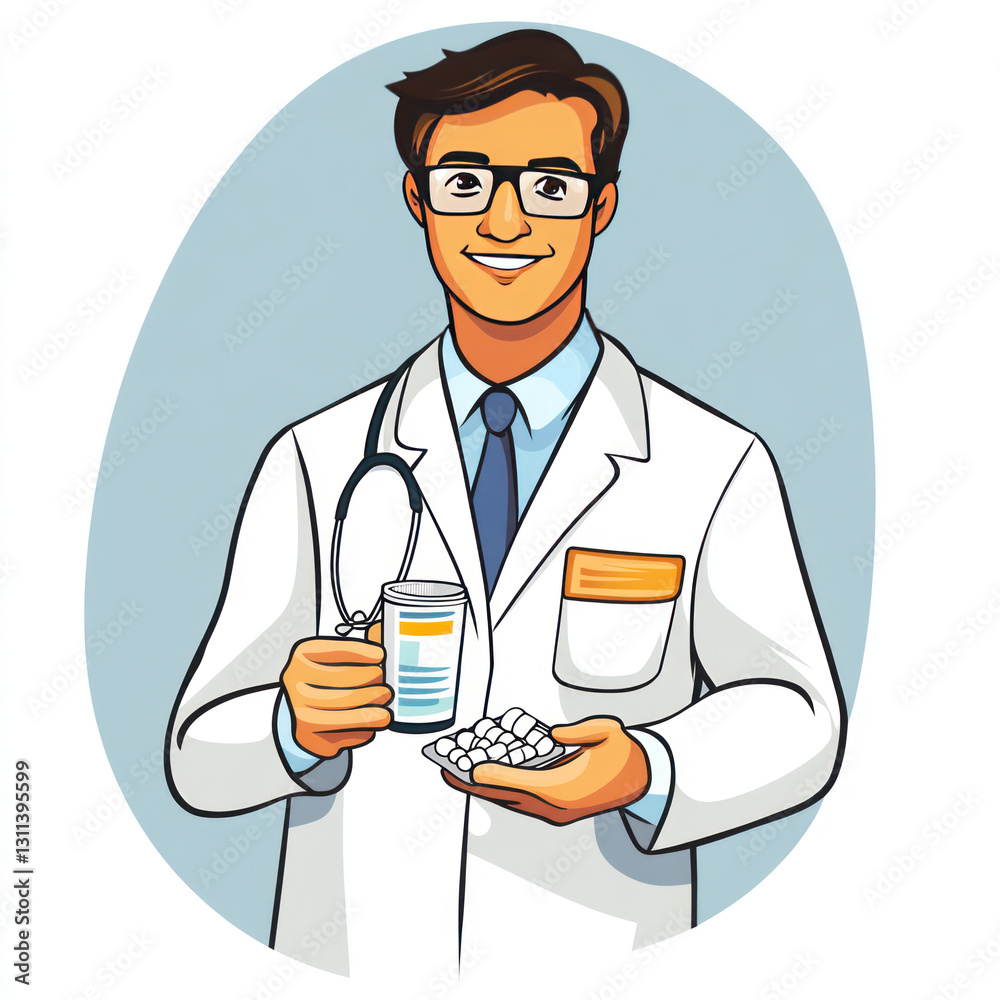 doctor with pills doctor with pills