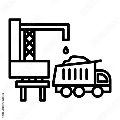 Mobile Batching Plant Icon