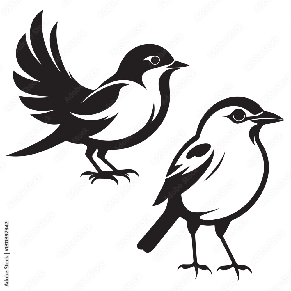 Fototapeta premium bird silhouette vector