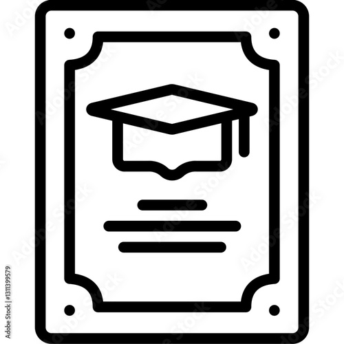 graduation toga icon