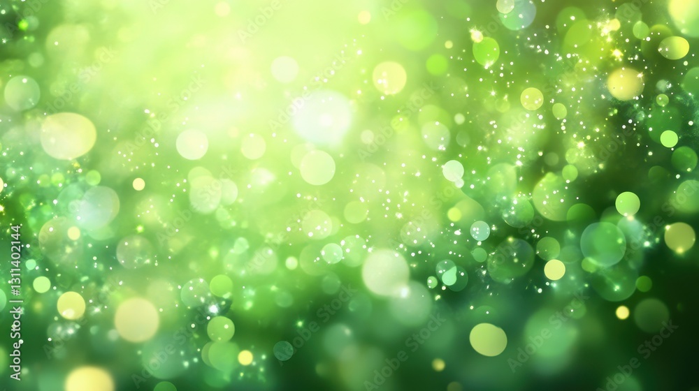 Abstract green bokeh background, glowing circles and sparkles. Perfect for spring, nature, or eco themes, adds vibrant, joyful feel to designs. Abstract green bokeh background, glowing circles and sparkles. Perfect for spring, nature, or eco themes, adds vibrant, joyful feel to designs.