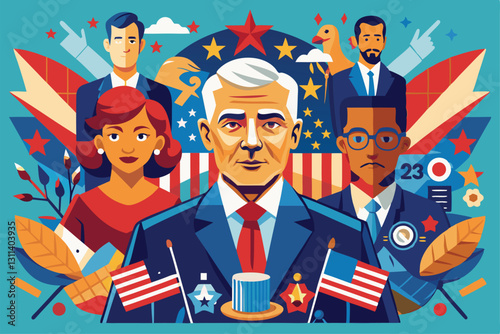 Presidential candidates actively engaging with supporters during their pre-election campaign activities, Pre election campaign of presidential candidates,