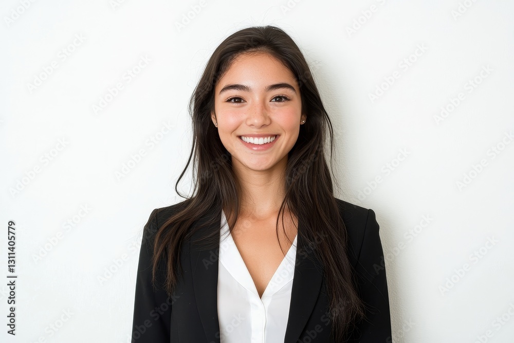 Portrait of a Smiling Young Businesswoman Professional Happy Successful Female Executive in Black Portrait of a Smiling Young Businesswoman Professional Happy Successful Female Executive in Black