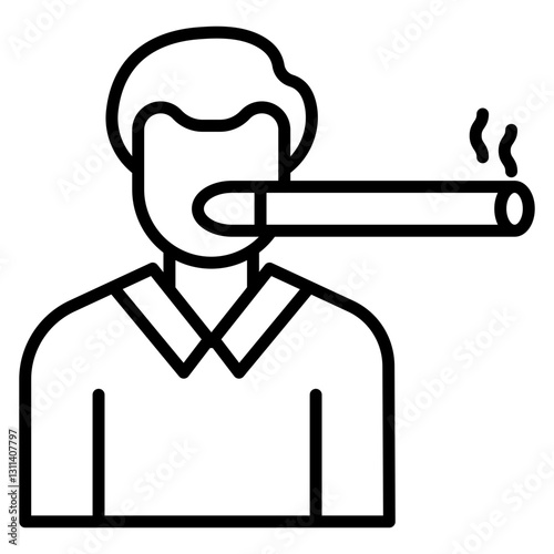Tobacco Addiction Icon
