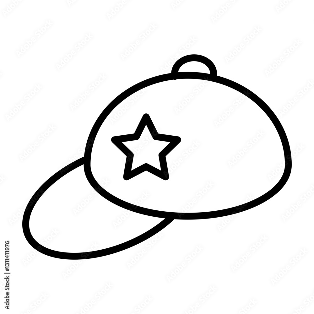 Obraz premium Running Cap Icon