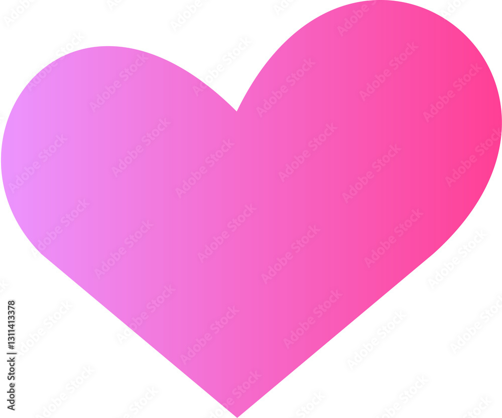 Pink Gradient Heart – Symbol of Love and Affection Pink Gradient Heart – Symbol of Love and Affection