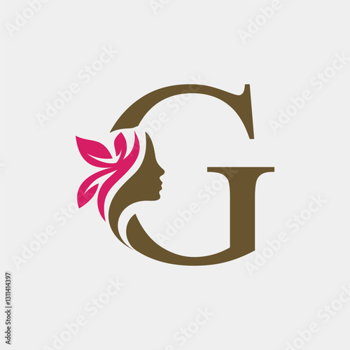 G Letter Minimalist Women Beauty Spa Logo Design