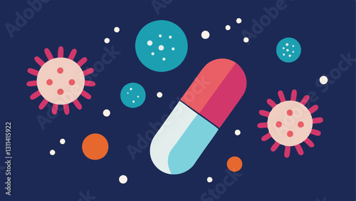 These vector illustration descriptions can help convey the concept of antiaging capsules featuring exosomes in a visually appealing manner.