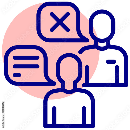 disagree vector mixed outline icon