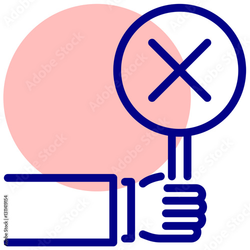 disapprove vector mixed outline icon