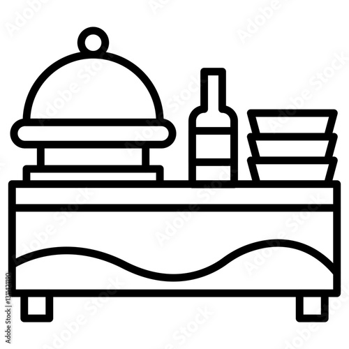 Social Event Catering Icon