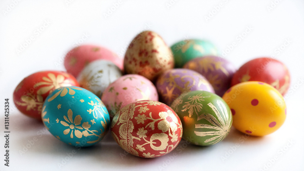 Vibrant Collection of Intricately Designed Easter Eggs for Seasonal Promotions and Crafting Ideas Vibrant Collection of Intricately Designed Easter Eggs for Seasonal Promotions and Crafting Ideas