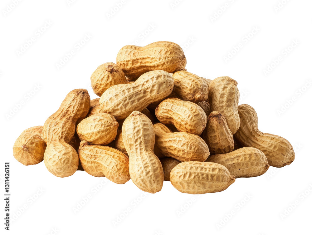 Isolated Heap of Shelled Peanuts Isolated Heap of Shelled Peanuts