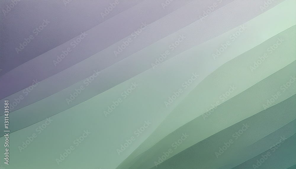 Obraz premium A gentle gradient transitioning from muted grayish green to light lavender, giving a subtle, calming effect with a peaceful and serene backdrop. 