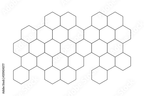 Propolis Honey comb logo icon. Honeycomb structure pattern. Honey, pollen, wax, parchment and bee products. Stock vector sketch illustration isolated on a white background.