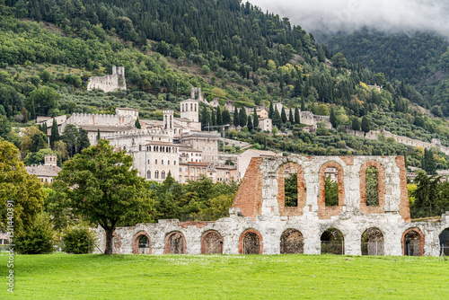 Photos A town with a castle and a church in Gubbio Italy Umbria