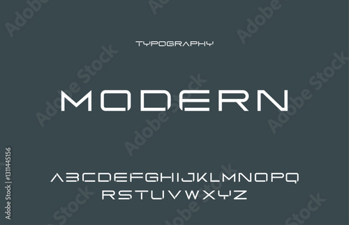 creative font, modern abstract font,  for fashion, sport, cricket, movie, racing, vector illustration