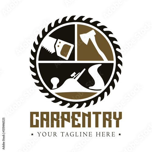 Carpenter Logo Design Template