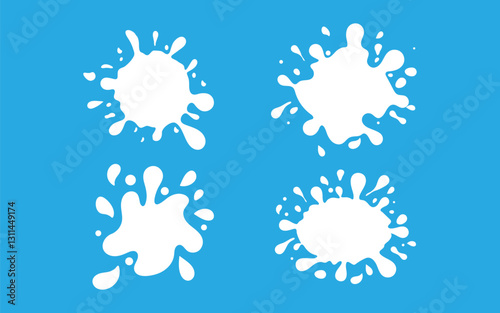 Splash Fresh milk illustration design template