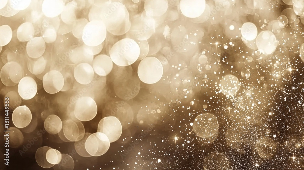 Fototapeta premium Subtle light flares enhance the festive ambiance of the image.