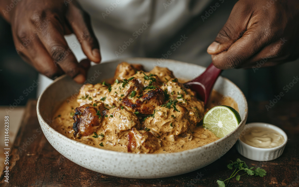 Chicken in creamy sauce Chicken in creamy sauce