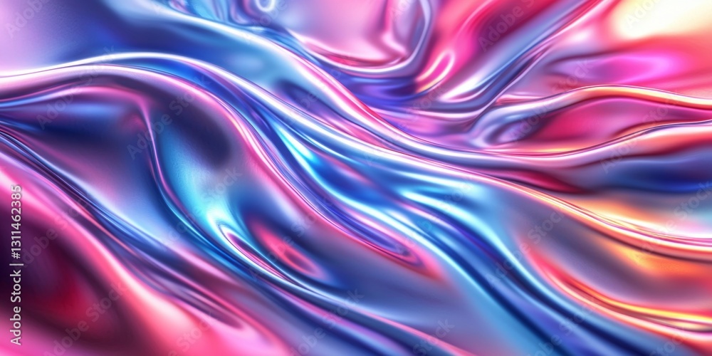 Fototapeta premium Captivating ultraviolet wavy wallpaper ideal for modern design.