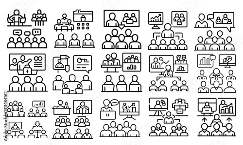 Safety, security, protection thin line icons. For website marketing design, logo, app, template, ui, etc. Vector illustration.Insurance thin line icons set. Insurance editable stroke symbols collecti
