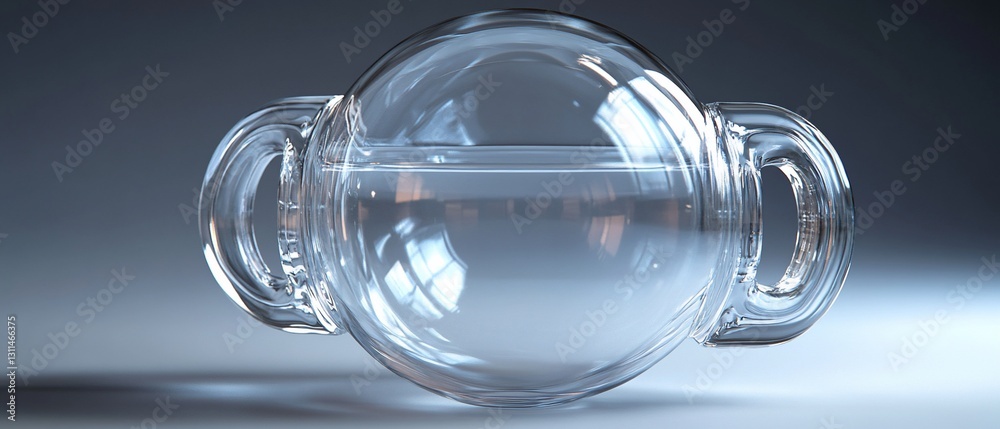 Clear Glass Orb Container Clear Glass Orb Container