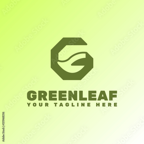 Initial letter G leaf nature logo, eco Alphabet , green element