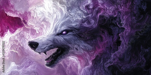 A majestic beast roars mightily, its fearsome presence captured in exquisite detail—a blend of power and mystery