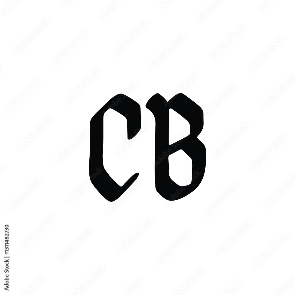 CB monogram logo design letter text name symbol monochrome logotype alphabet character simple logo CB monogram logo design letter text name symbol monochrome logotype alphabet character simple logo