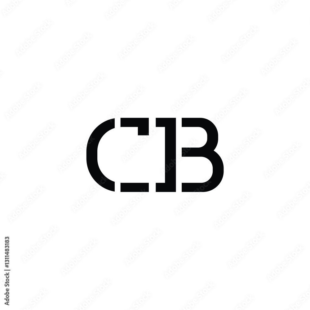 CB monogram logo design letter text name symbol monochrome logotype alphabet character simple logo
