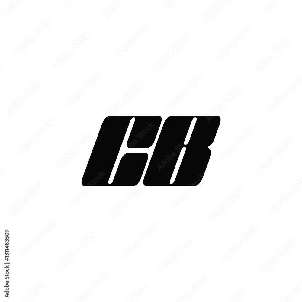 CB monogram logo design letter text name symbol monochrome logotype alphabet character simple logo