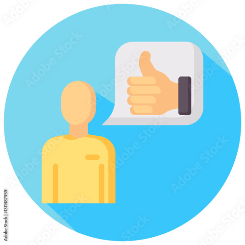 like vector round flat icon