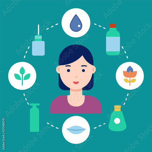 Treatment Process Steps A stepbystep visual breakdown of the facial treatment process including cleansing serum application massage and hydration each represented with icons.