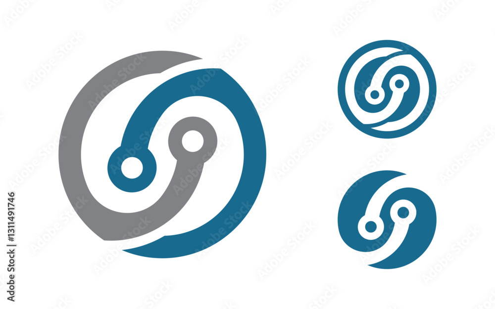C Letter Circuit Modern Logo Template design C Letter Circuit Modern Logo Template design