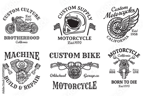 Vintage Logo Motorbike