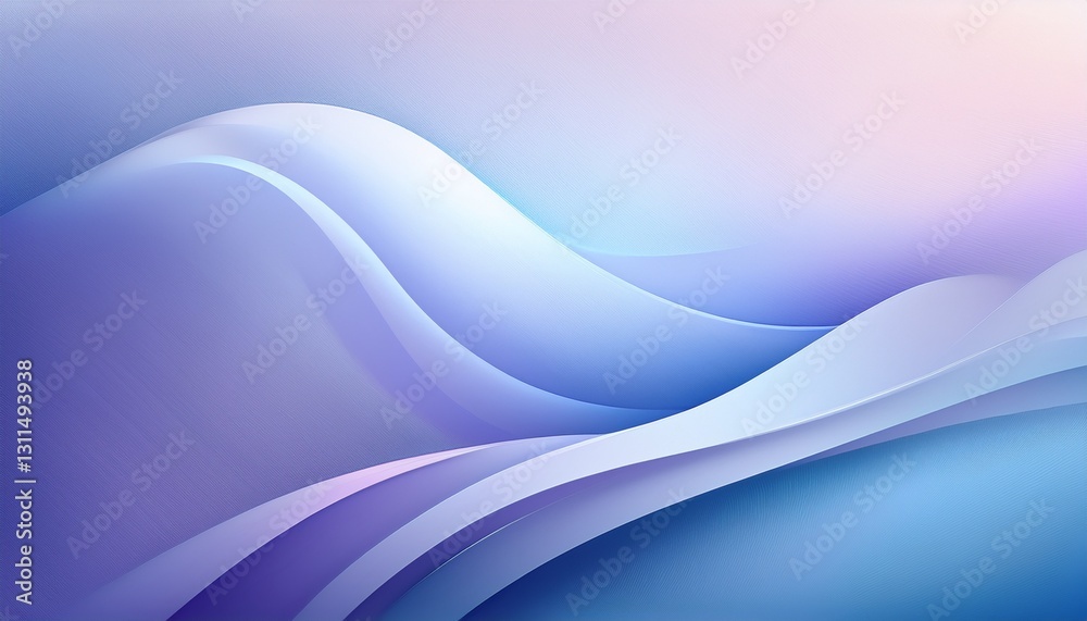 Obraz premium Abstract background. Smooth Powder Blue Lavender Gradient BG. Soft elegant background. Powder blue to pale lavender gradient. Gentle & refined backdrop.